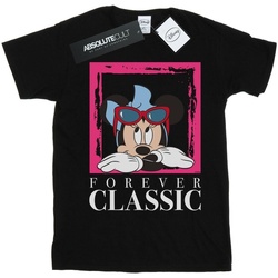 Abbigliamento Bambina T-shirts a maniche lunghe Disney Minnie Mouse Forever Classic Nero