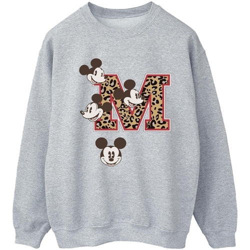 Abbigliamento Donna Felpe Disney Mickey Mouse M Faces Grigio