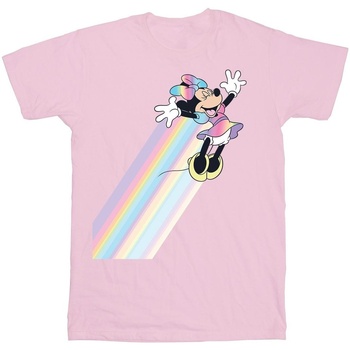 Abbigliamento Bambina T-shirts a maniche lunghe Disney Minnie Mouse Whoosh Rosso