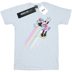 Abbigliamento Bambina T-shirts a maniche lunghe Disney Minnie Mouse Whoosh Bianco
