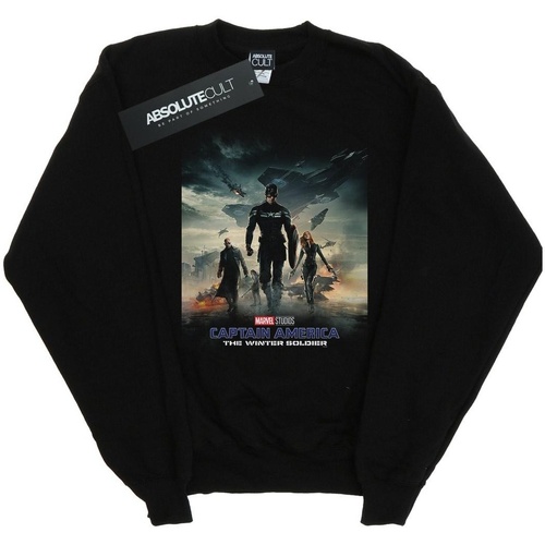 Abbigliamento Bambina Felpe Marvel Studios Captain America The Winter Soldier Poster Nero
