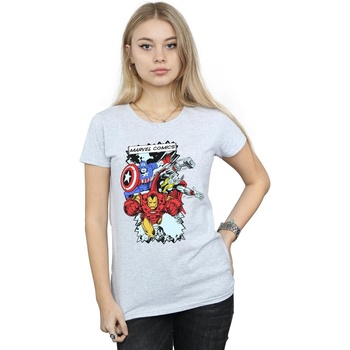 Abbigliamento Donna T-shirts a maniche lunghe Marvel Comic Characters Grigio