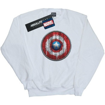 Abbigliamento Bambina Felpe Marvel Captain America Wooden Shield Bianco