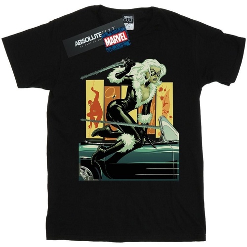 Abbigliamento Bambino T-shirt maniche corte Marvel Black Cat Car Nero