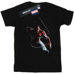 Abbigliamento Bambino T-shirt maniche corte Marvel Spider-Man Painting Nero
