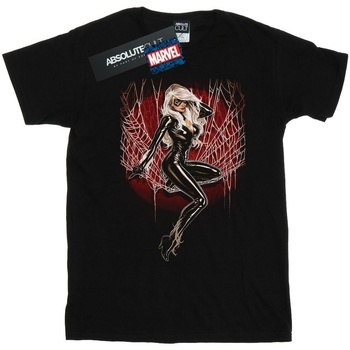 Abbigliamento Bambino T-shirt maniche corte Marvel Black Cat Spider Web Nero