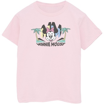 Abbigliamento Bambina T-shirts a maniche lunghe Disney Minnie MM Palm Rosso