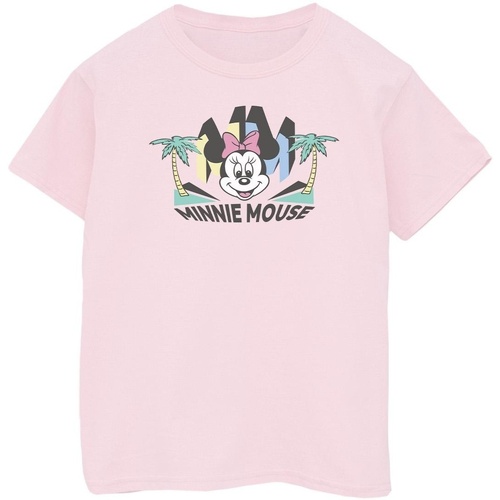 Abbigliamento Bambina T-shirts a maniche lunghe Disney Minnie MM Palm Rosso