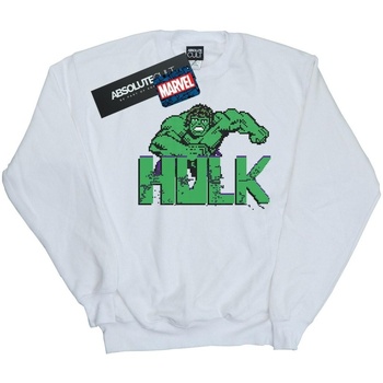 Abbigliamento Bambina Felpe Marvel Hulk Pixelated Bianco