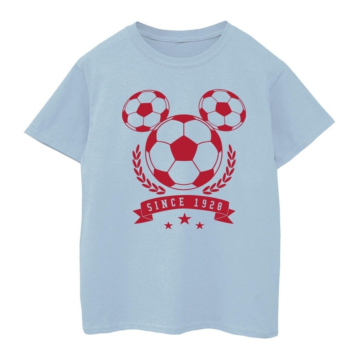 Abbigliamento Bambina T-shirts a maniche lunghe Disney Mickey Football Head Blu