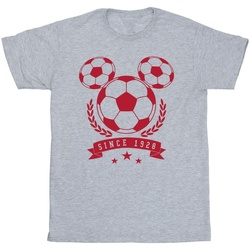 Abbigliamento Bambina T-shirts a maniche lunghe Disney Mickey Football Head Grigio