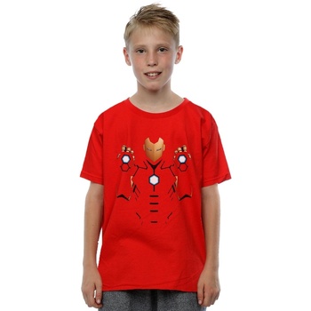 Abbigliamento Bambino T-shirt maniche corte Marvel Iron Man Armoured Suit Rosso