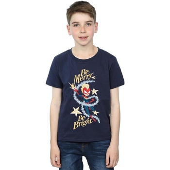 Abbigliamento Bambino T-shirt maniche corte Marvel Be Merry Be Bright Blu