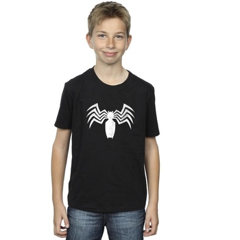 Abbigliamento Bambino T-shirt maniche corte Marvel Venom Spider Logo Emblem Nero