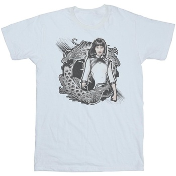 Abbigliamento Bambina T-shirts a maniche lunghe Marvel Shang-Chi And The Legend Of The Ten Rings Xialing Dragon Bianco