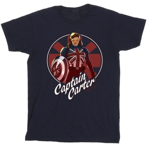 Abbigliamento Bambino T-shirt maniche corte Marvel What If Captain Carter Blu