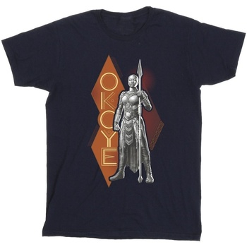 Abbigliamento Bambino T-shirt maniche corte Marvel Wakanda Forever Okoye Stance Blu