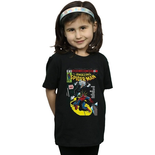 Abbigliamento Bambina T-shirts a maniche lunghe Marvel Spider-Man Black Cat Cover Nero