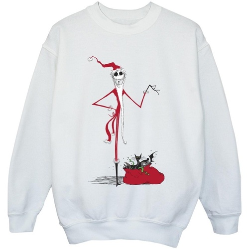 Abbigliamento Bambina Felpe Nightmare Before Christmas Christmas Presents Bianco
