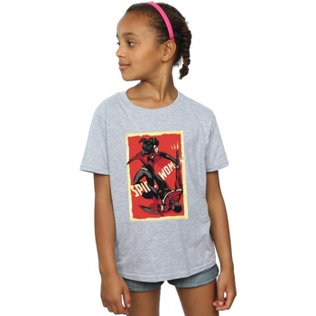 Abbigliamento Bambina T-shirts a maniche lunghe Marvel Spider-Woman Fight Grigio