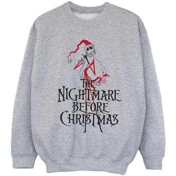 Abbigliamento Bambina Felpe Disney The Nightmare Before Christmas Santa Grigio