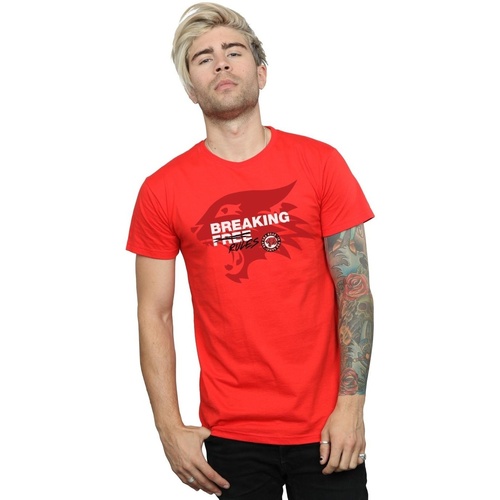 Abbigliamento Uomo T-shirts a maniche lunghe Disney High School Musical The Musical Breaking Rules Rosso