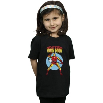 Abbigliamento Bambina T-shirts a maniche lunghe Marvel The Invincible Iron Man Nero