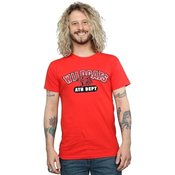 Abbigliamento Uomo T-shirts a maniche lunghe Disney High School Musical The Musical Wildcats Athletic Rosso