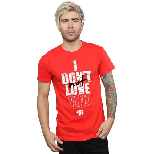 Abbigliamento Uomo T-shirts a maniche lunghe Disney High School Musical The Musical Not Love You Rosso