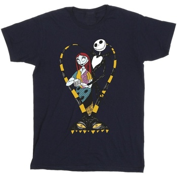 Abbigliamento Bambino T-shirt maniche corte Nightmare Before Christmas Heart Jack Blu