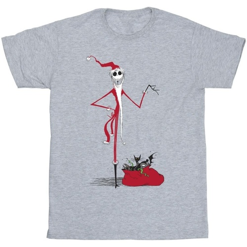 Abbigliamento Bambino T-shirt maniche corte Nightmare Before Christmas Christmas Presents Grigio
