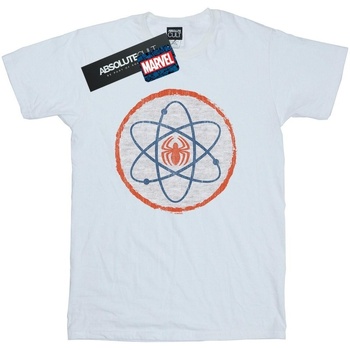 Abbigliamento Bambina T-shirts a maniche lunghe Marvel Spider-Man Atom Bianco
