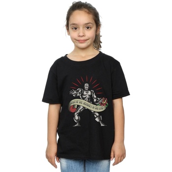 Abbigliamento Bambina T-shirts a maniche lunghe Marvel BI31597 Nero