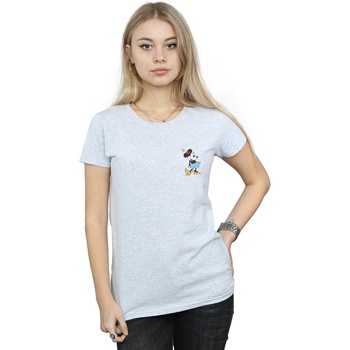 Abbigliamento Donna T-shirts a maniche lunghe Disney Minnie Mouse Kick Chest Grigio