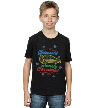 Abbigliamento Bambino T-shirt maniche corte National Lampoon´s Christmas Va Griswold Family Christmas Nero