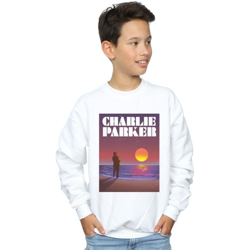 Abbigliamento Bambino Felpe Charlie Parker Into The Sunset Bianco