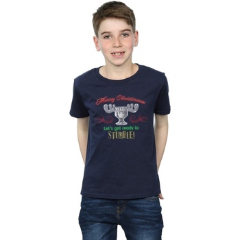 Abbigliamento Bambino T-shirt maniche corte National Lampoon´s Christmas Va Moose Head Blu
