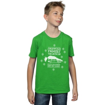 Abbigliamento Bambino T-shirt maniche corte National Lampoon´s Christmas Va Eat My Dust Verde