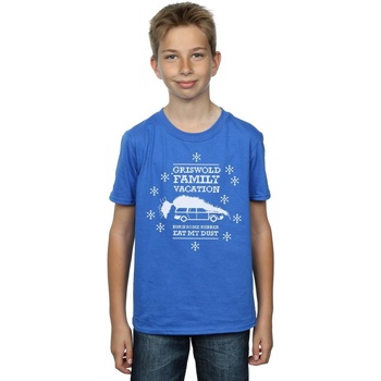Abbigliamento Bambino T-shirt maniche corte National Lampoon´s Christmas Va Eat My Dust Blu