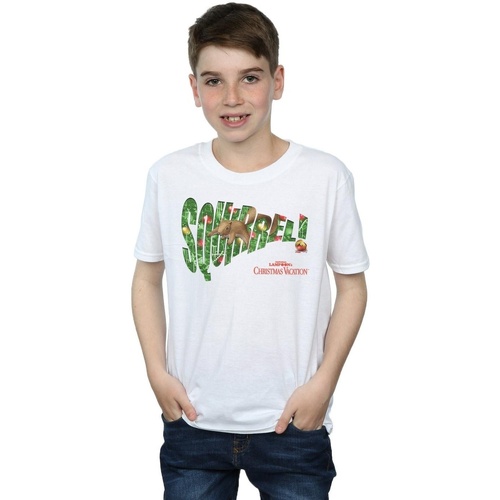 Abbigliamento Bambino T-shirt maniche corte National Lampoon´s Christmas Va Squirrel Tree Bianco