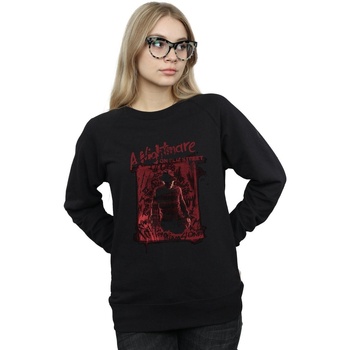 Abbigliamento Donna Felpe A Nightmare On Elm Street Freddy Silhouette Nero