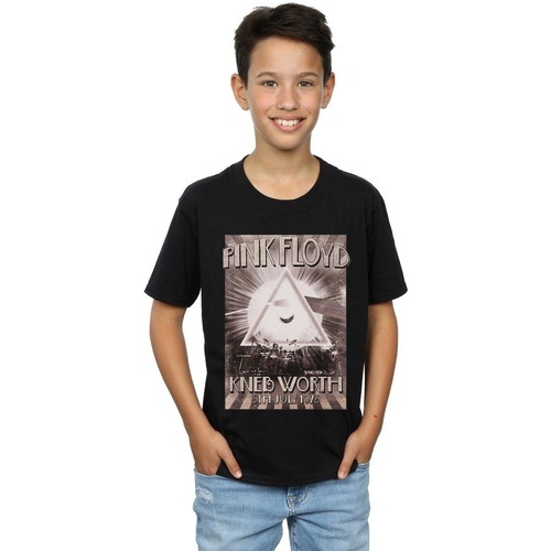 Abbigliamento Bambino T-shirt & Polo Pink Floyd Knebworth Poster Nero