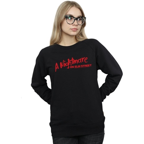 Abbigliamento Donna Felpe A Nightmare On Elm Street Red Logo Nero