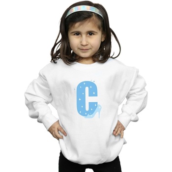 Abbigliamento Bambina Felpe Disney Alphabet C Is For Cinderella Bianco