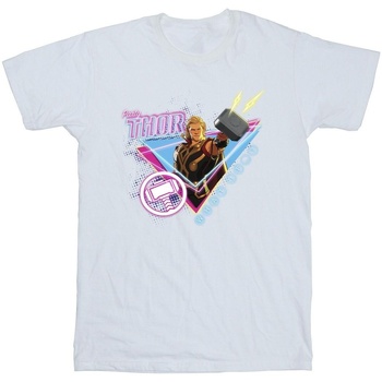 Abbigliamento Bambina T-shirts a maniche lunghe Marvel What If Party Thor Alt Bianco