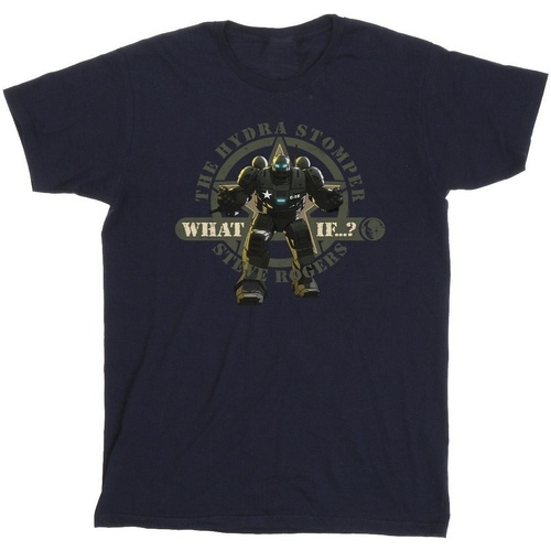 Abbigliamento Bambina T-shirts a maniche lunghe Marvel What If Hydra Stomper Rodgers Blu