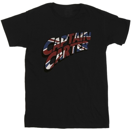 Abbigliamento Bambina T-shirts a maniche lunghe Marvel What If Captain Carter Nero