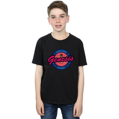 Abbigliamento Bambino T-shirt maniche corte Genesis Neon Logo Nero