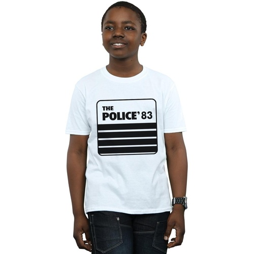 Abbigliamento Bambino T-shirt maniche corte The Police 83 Tour Bianco