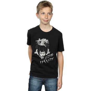 Abbigliamento Bambino T-shirt maniche corte Syd Barrett Psychadelic Eyes Nero